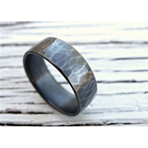  CrazyAss Jewelry Designs industrial mens ring silver, forged silver band ring, mens ring personalized gift, industrial wedding band mens, mens engagement ring silver