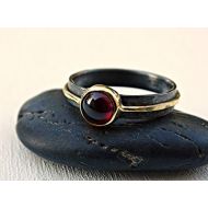 CrazyAss Jewelry Designs celtic garnet ring viking, red garnet ring gold, viking engagement ring mens garnet ring gold silver, celtic promise ring anniversary gift