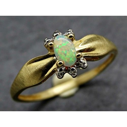  CrazyAss Jewelry Designs silver and gold opal ring, opal engagement ring, Australian opal ring, silver gold ring opal, October birthstone ring anniversary gift for her