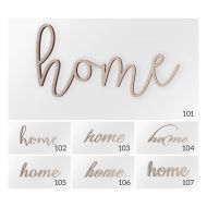 CrazyCutouts Home Wood Word, Scroll Cut Word, Home Sign, Home Cutout, Cursive Home, Fancy Script Home, Wall Decor Word, Home Wood Decor