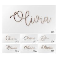 /CrazyCutouts Personalized Name for Above Crib, Wooden Name Sign, Nursery Decor Wood, Nursery Letters, Connected Letters, Personalized Gifts, Baby shower