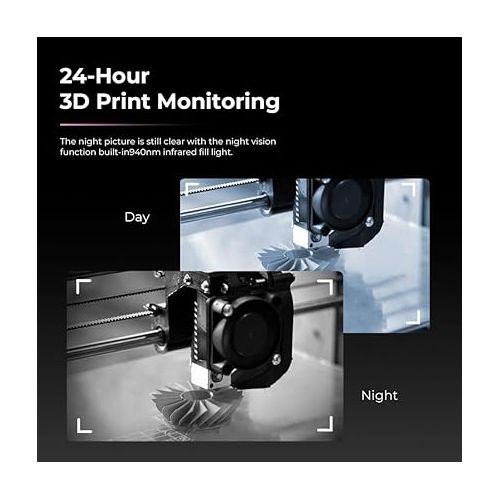  Creality Nebula Camera for 3D Printers, Compatible with Sonic Pad, Nebula Pad, Ender-3 V3 KE, CR-10 SE, HOLOT-MAGE PRO, Real-Time Monitoring, Time-Lapse Photography, Spaghetti Detection, HD Quality