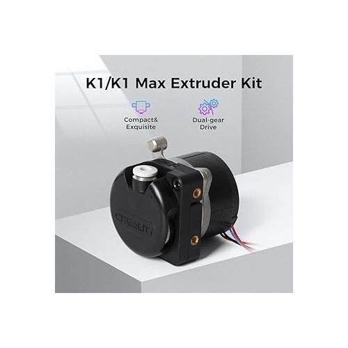  Official Creality K1 Extruder with Motor, Upgraded K1 Extrusion Mechanism Kit Direct Drive Extruder Dual Gear Feeding Smooth Feeding High Speed Printing for K1/K1 Max/K1C Ender 3 V3 Plus 3D Printer
