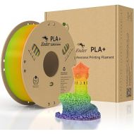 Creality PLA Plus Filament, 1.75mm PLA+ PLA Pro Filament Stronger Toughness Smooth Printing Dimensional Accuracy +/- 0.02mm 1kg(2.2lbs) Roll Cardboard Spool Fit for Most FDM 3D Printers (Rainbow)