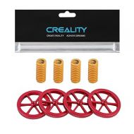 Official Creality 4Pcs Metal Leveling Nuts and 4Pcs Springs Upgraded Set for Ender 3/3 Pro/3 V2/Ender 3 Neo/Ender 3 V2 Neo/Ender 3 S1/Ender 3 S1 Pro Ender 5 Plus 3D Printer Hand Twist Nuts Set