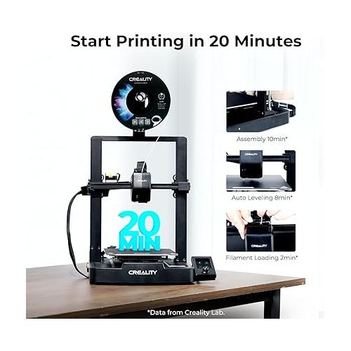  Creality Ender 3 V3 SE 3D Printer, 250mm/s CR Touch Auto Leveling FDM 3D Printer with Sprite Direct Extruder, Dual Z-axis & Y-axis, Auto-Load Filament, Print Size 8.66x8.66x9.84 inch