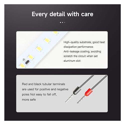  Official Creality Ender 3 V3 SE/KE LED Light Bar Kit, 3D Printer LED Light Bar Kit 24V 5W Energy and Power Saving Easy Installation Soft Light No Strobe for Ender 3 V3 SE/Ender 3 V3 KE