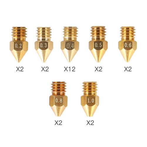  Creality MK8 Brass Nozzles Kit