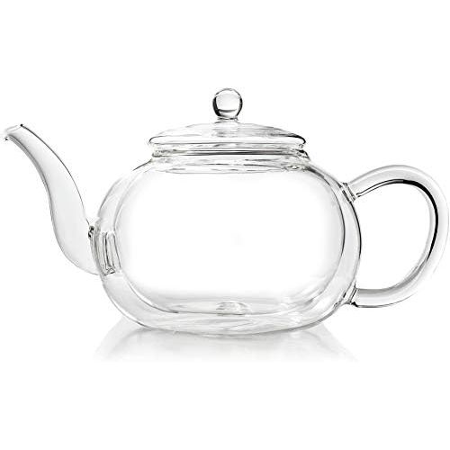  Creano Double-Walled Glass Teapot 1.2 L with Stainless Steel Filter - Drip-Free