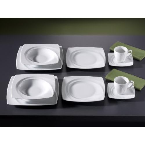  Creatable 13162, Serie Celebration Weiss, 12tlg Tafelservice, Porzellan, 30 x 25 x 30.5 cm, 12-Einheiten