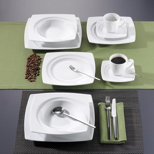  Creatable 13162, Serie Celebration Weiss, 12tlg Tafelservice, Porzellan, 30 x 25 x 30.5 cm, 12-Einheiten