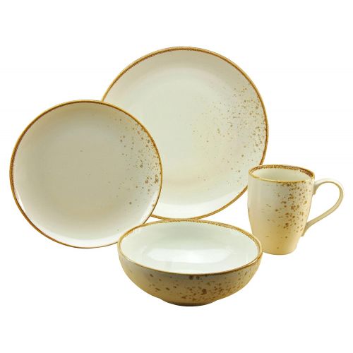  Creatable CreaTable 19988, Serie Nature Collection Skandinavien, Geschirrset Single Set CREME 4 teilig