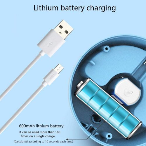  Createjia Tischstaubsauger Lithium-Batterie Aufladeart Top Mit Netzkabel-Aufbewahrungsbox ， Sky Blue ， Weiss ， Pink