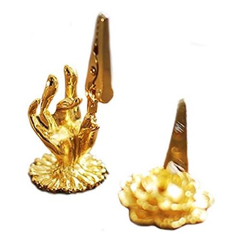  인센스스틱 Creation Core 2 Pack Artistic Incense Holders for Sticks Buddha Hand and Lotus Incense Burner Incense Coil Clip