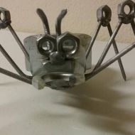 /Creationswelded Ant Sculpture, Metal Garden Art, Insect Yard Art