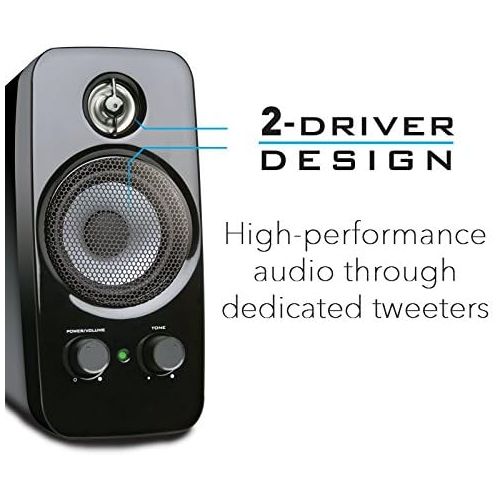  [아마존베스트]Creative Inspire T10 2.0 Multimedia Speaker System with BasXPort Technology