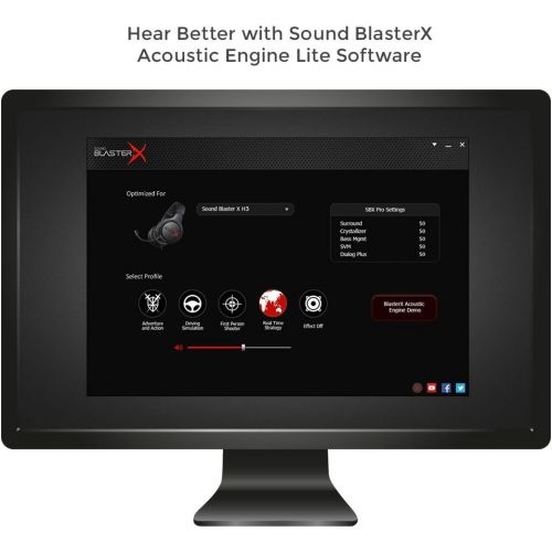  Creative Sound BlasterX H3 Portable Analog Gaming Headset