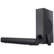 [아마존베스트]Creative Stage 2.1 Channel Under-Monitor Soundbar with Subwoofer for TV, Computers, and Ultrawide Monitors, Bluetooth/Optical Input/TV ARC/AUX-in, Remote Control and Wall Mounting