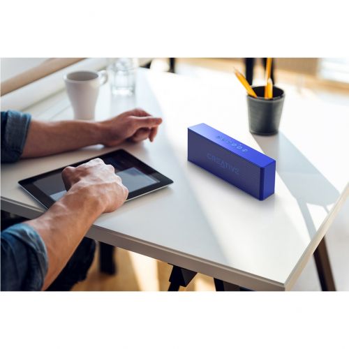  Creative MUVO 2 Portable Water-resistant Bluetooth Speaker with Built-in MP3 Player (Blue)