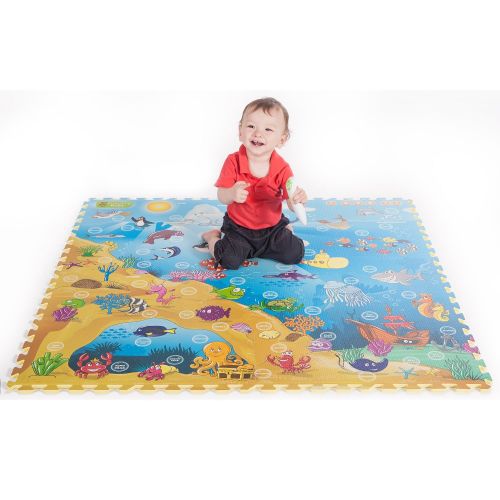  Creative Baby 9 Piece Interactive Playmat i-Mat, Alphabet