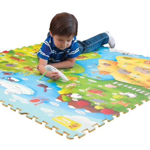  Creative Baby 9 Piece Interactive Playmat i-Mat, Alphabet