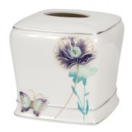 Creative Bath Garden Gate Ceramic Tissue Holder, Lilac, 1.0 CT