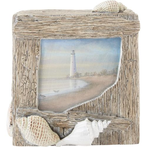  Creative Bath Products Inc. ATB58MULT Products at The Beach Boutique Tissue Cover, Box, Blue/Tan
