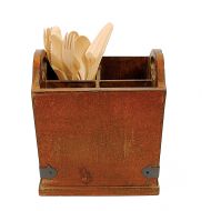 Creative Co-op Creative Co-Op Wood Utensil Holder with 4 Compartments