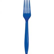 Creative Converting 010047LX Touch of Color Plastic Forks, Cobalt