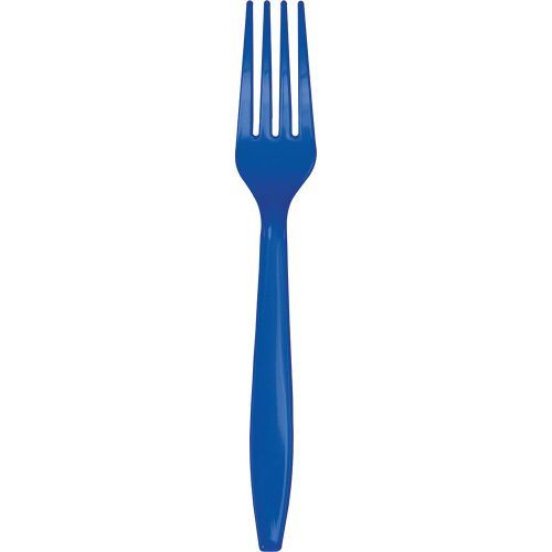  Creative Converting 010047LX Touch of Color Plastic Forks, Cobalt