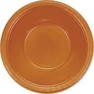 Creative Converting 324812 Touch of Color 240 Count 12 oz Plastic Bowls, Pumpkin Spice