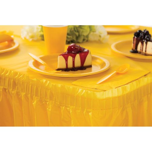  Creative Converting 553269 Touch of Color 96 Count Dinner/Large Paper Plates, School Bus Yellow