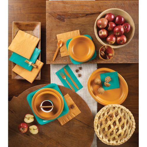  Creative Converting 324766 Touch of Color 240 Count Round Small/Dessert Paper Plates, Teal Lagoon