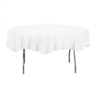 Creative Converting 923272 Octy-Round Paper Table Cover, 1-Ply, White (Pack of 12)