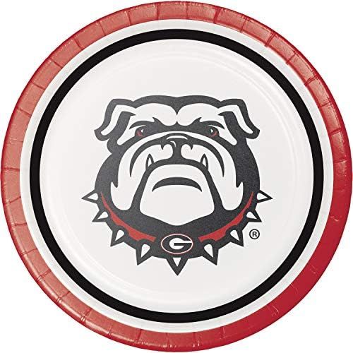  Creative Converting University of Georgia Dessert Plates, 24 ct