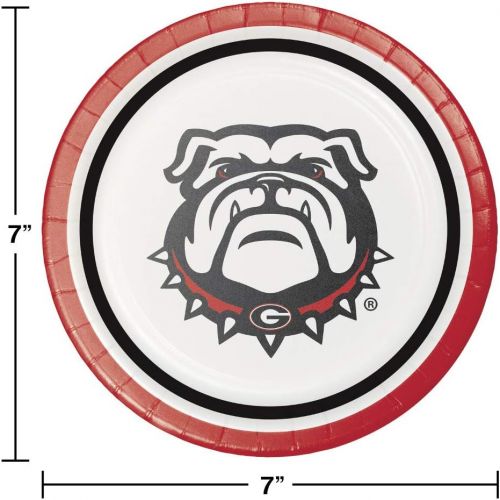  Creative Converting University of Georgia Dessert Plates, 24 ct