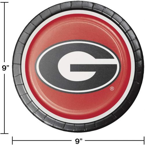  Creative Converting University of Georgia Dinner Plates, 24 ct