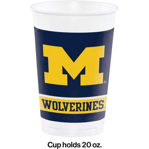  Creative Converting University of Michigan Plastic Cups, 24 ct