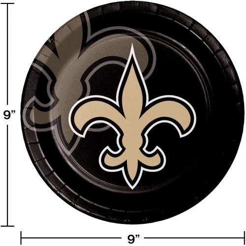  Creative Converting New Orleans Saints Dinner Plates, 24 ct