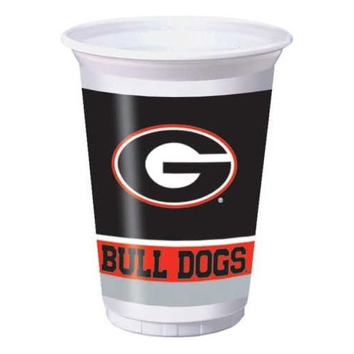  Creative Converting Georgia Bulldogs 20 oz. Plastic Cups, 8-Count