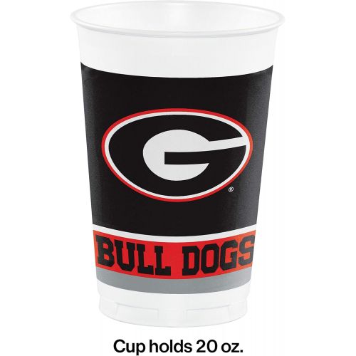  Creative Converting Georgia Bulldogs 20 oz. Plastic Cups, 8-Count