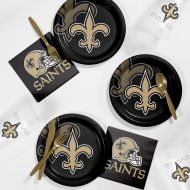 Creative Converting New Orleans Saints Tailgating Kit, Serves 8