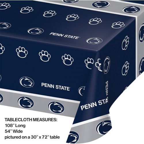  Creative Converting Pennsylvania State University Plastic Tablecloth, Straws, Paper