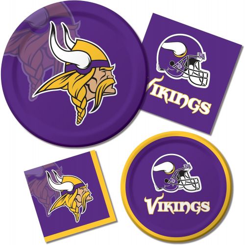  Creative Converting 8 Count Minnesota Vikings Paper Dinner Plates