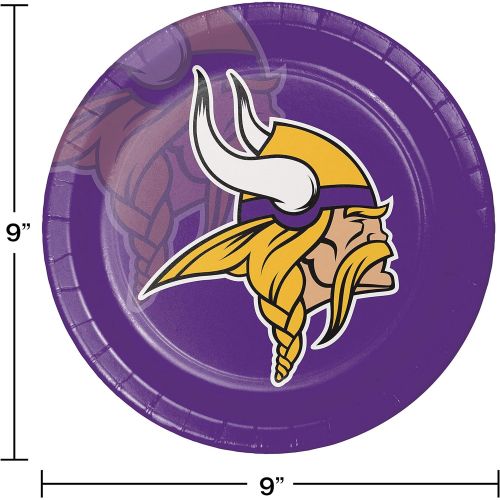  Creative Converting 8 Count Minnesota Vikings Paper Dinner Plates