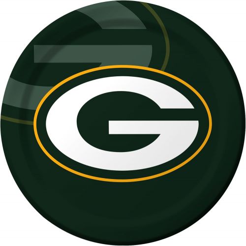  Creative Converting 8 Count Green Bay Packers Paper Dinner Plates -