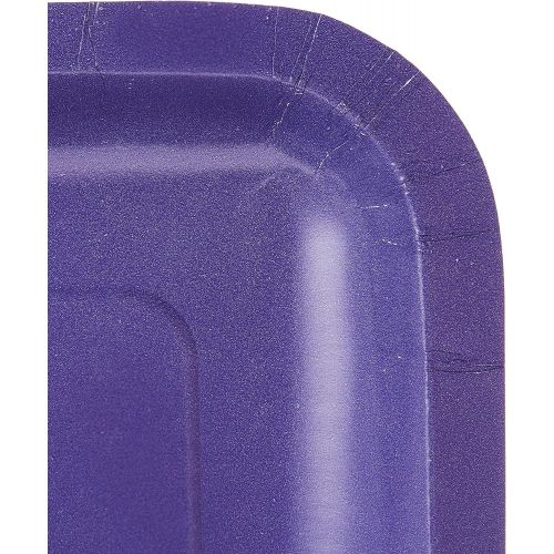  Creative Converting Touch of Color 18 Count Square Paper Lunch Plates, Purple