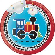 Creative Converting 96-Count Sturdy Style Dessert/Small Paper Plates, All Aboard