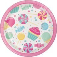 Creative Converting 96 Count Dinner/Large Paper Plates, Candy Bouquet