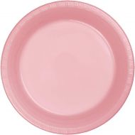 Creative Converting Touch of Color 20 Count Plastic Lunch Plates, Classic Pink , 7 -